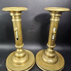 Unique Vintage Gold Accents Candles Holders‎